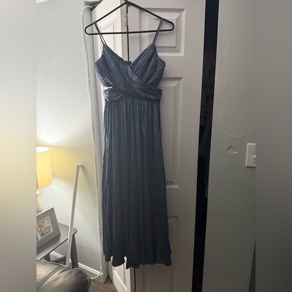 Lulu's Blue Midi Dress - Picture 4 of 8